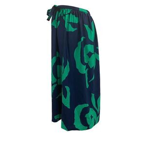 Vintage Elizabeth Stewart Swim Skirt Cover Up Retro Green Blue Sz Medium
